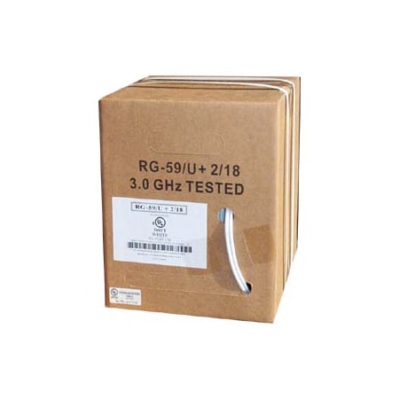 Bestlink Netware RG59 w/2x18AWG Power- 500ft- White CM 202609WT